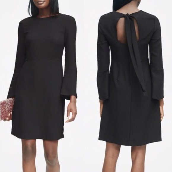 Banana Republic Dresses & Skirts - Banana Republic Solid Tie-Back Dress Black NWT